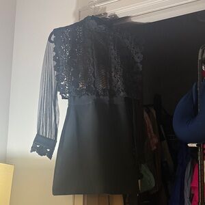 Self-Portrait Black Lace Dress